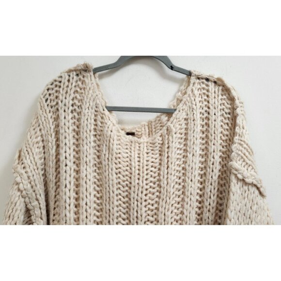 Free People Be There All Over Knit Oversized Comfy Sweater Small - Picture 3 of 16